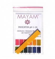 Hartie indicator PH 1-14, set de 10 buc Mayam foto