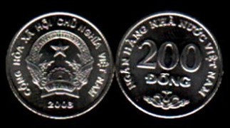 Vietnam 200 dong 2003 UNC foto