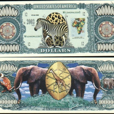 USA 1 Million Dollars Safari UNC