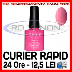 OJA SEMIPERMANENTA (PERMANENTA) SOFT PINK #1020 CANNI - MANICHIURA UNGHII FALSE - PRET MINIM, CALITATE GARANTATA foto