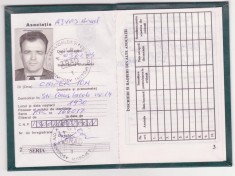 CARNET DE MEMBRU PESCAR SPORTIV EMIS DE AJVPS ARAD foto