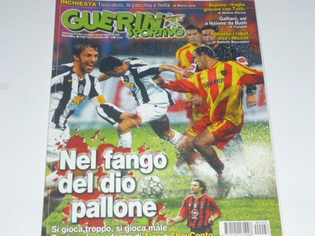 Revista fotbal GUERIN SPORTIVO (Italia) 16-22.11.2004