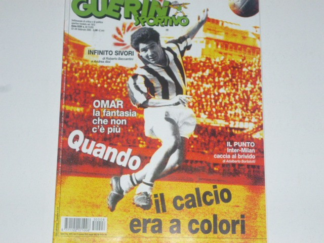 Revista fotbal GUERIN SPORTIVO (Italia) 22-28.02.2005