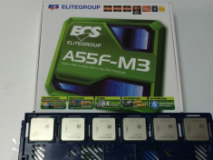 KIT Placa baza AMD FM1 ECS A55F-M3 + Procesor Dual Core 2.5 Ghz A4 3300 + Cooler foto