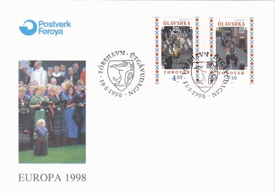 CEPT 1998 ,FDC ,Faroyar. foto