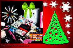 Kit NAILS-Set unghii false ===LIVRARE GRATUITA==== lampa 36w, tipsuri,gel uv,pensule,primer,Set special manichiura - Produse noi foto