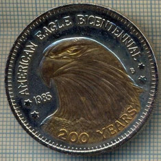 ATAM2001 MEDALIE 367 - AMERICAN EAGLE BICENTENNIAL 1985 -200 YEARS -DOUBLE EAGLE COMEMORATIVE -STATELE UNITE ALE AMERICII - starea care se vede