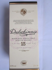 WHISKY Single Malt DALWHINNIE 15 YEARS , 0,2 L/ SIGILAT/ CUTIE foto