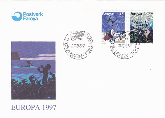 CEPT 1997 ,FDC ,Faroyar.