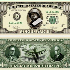 USA 1 Million Dollars II Razboi Mondial UNC