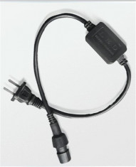 CONECTOR PROFESIONAL LA 220V PT.A CONECTA ROLELE DE FURTUN LUMINOS CU LED SAU BECURI LA PRIZA,CONECTOR CU 2 PINI. foto