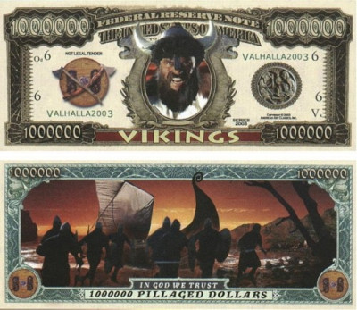 USA 1 Million Dollars Vikingii UNC foto
