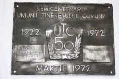 Placa comemorare 50 de ani de la infintarea UTC foto