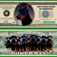 USA 1 Milliom Dollars Caine Doberman UNC