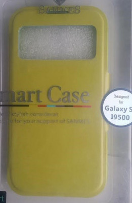 Husa flip Smart Samsung Galaxy S4 + folie ecran si cablu date cadou foto