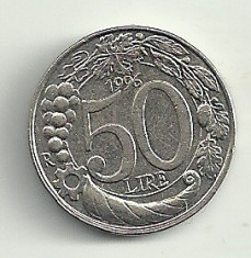 ITALIA 50 LIRE 1996 [2] Livrare in cartonas! foto