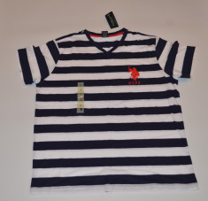 Tricou US polo Stripes Navy L si XL (reducre finala) foto