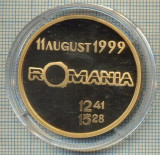 ATAM2001 MEDALIE 371 - ECLIPSA TOTALA DE SOARE -ROMANIA -11 AUGUST 1999 - 12,41-15,28 - IN CASETA PLASTIC-starea care se vede