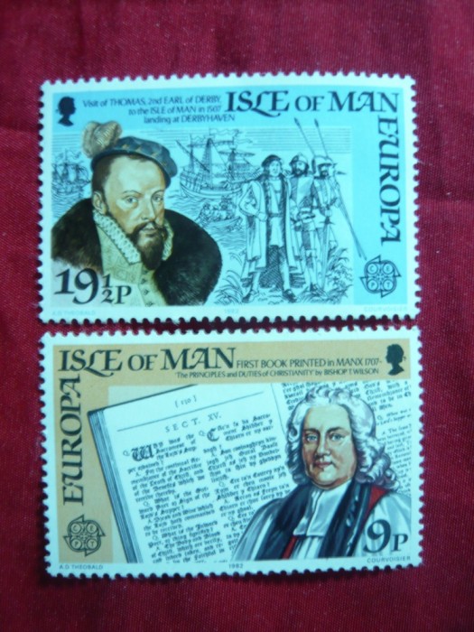 Serie- Europa CEPT 1982 Insula Man , 2 val.
