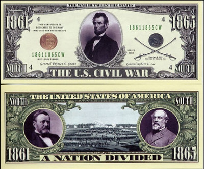 USA Bancnota Razboiul Civil UNC foto