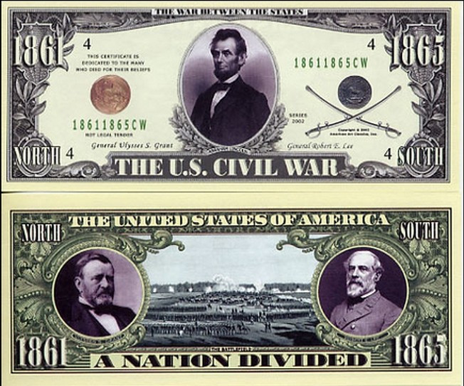 USA Bancnota Razboiul Civil UNC