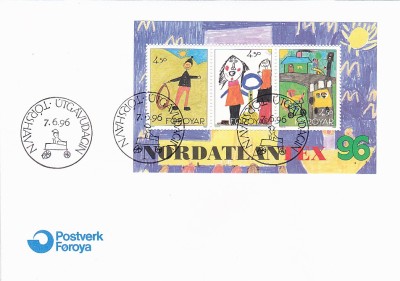 Pictura copii FDC ,Faroyar. foto