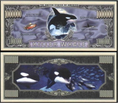 USA 1 Million Dollar Balena Ucigasa UNC foto