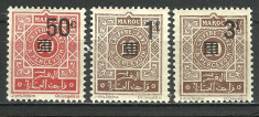 SERIE MAROC PORTO SUPRATIPAR 1944 --MNH foto