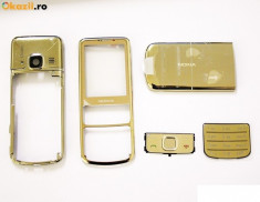 carcasa nokia 6700c gold originala foto