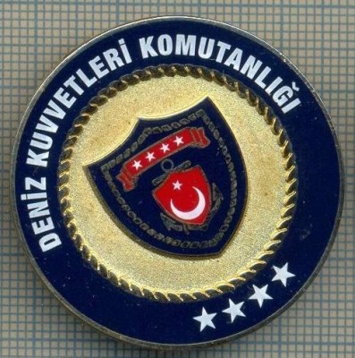ATAM2001 MEDALIE 408 - MILITARA - DENIZ KUVVETLERI KOMUTANLIGI - COMANDAMENTUL TURC AL FORTELOR NAVALE- starea care se vede foto