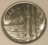 G5. BRAZILIA 1 CRUZEIRO 1979, 3.23 g., Stainless Steel, 20 mm AUNC **, America Centrala si de Sud