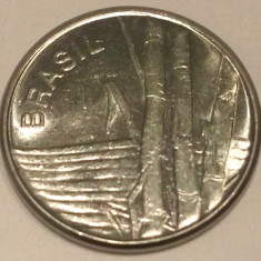 G5. BRAZILIA 1 CRUZEIRO 1979, 3.23 g., Stainless Steel, 20 mm AUNC **