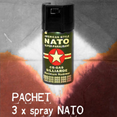 Pachet 3 x Spray paralizant NATO foto
