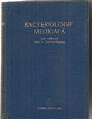 (C5360) BACTERIOLOGIE MEDICALA DE PROF. N. NESTORESCU, editura medicala, 1961 foto