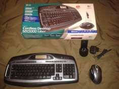 Kit tastatura ?i mouse multimedia Logitech MX 5000 Cordless foto