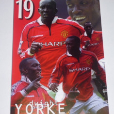 Carte postala fotbal-foto Dwight YORKE (Anglia,Manchester United)