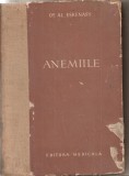 (C5365) ANEMIILE DE Dr. AL. ESKENASY, EDITURA MEDICALA, 1955, CU 213 FIGURI SI 16 PLANSE COLORATE, Alta editura