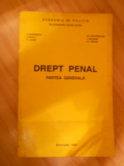 V. DOBRINOIU--DREPT PENAL - PARTEA GENERALA foto