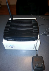 Router wireless MSI RG54SE II WIFI, compatibil RDS, 100% functional, in cutie, alimentator inclus, cablu UTP foto