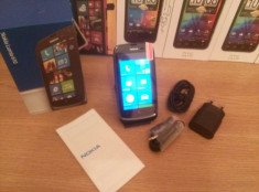 Nokia Lumia 610 Negru , windows 7.5 mango ,display 3.7&amp;#039;, camera 5Mpx , 8GB stocare - smartphone NOU , pachet complet foto