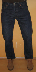 Blugi Originali Levis / Levi`s 501 W 33 L 32 Clasici ( Talie 81 / Lungime crac 77 / Lungime totala 106 ) foto