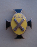 Insigna regimentala , Regimentul 6 Artilerie Grea - Timisoara . Stare impecabila, bronz aurit. Foarte rara !!