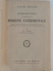 CLAUDE BERNARD - INTRODUCTION A L&amp;#039;ETUDE DE LA MEDECINE EXPERIMENTALE Ed.1943 foto