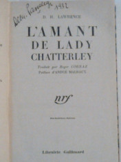 D.H.LAWRWNCE - L&amp;#039;AMANT DE LADY CHATTERLEY Ed.1932 foto