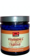 VITAMINA C + CATINA 1200 MG/CAPS, 200 CAPSULE, 100% NATURALA foto