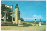 #carte postala(ilustrata)-CONSTANTA -Statuia lui M. Eminescu, Printata