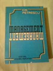 MANAGEMENT ~ ION PETRESCU foto