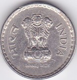 Moneda India 5 Rupii 1998 - KM#154 XF, Asia