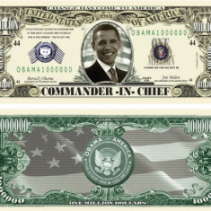 USA 1 Million Dollars Obama Commander UNC