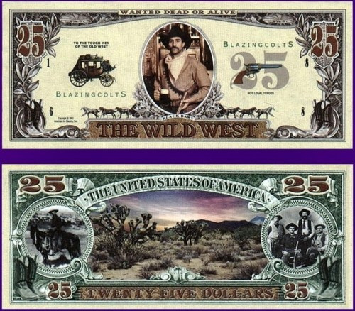 USA 25 Dollars Vestul Salbatic UNC